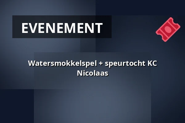 Watersmokkelspel + speurtocht KC Nicolaas — Schansweg Uden, Uden