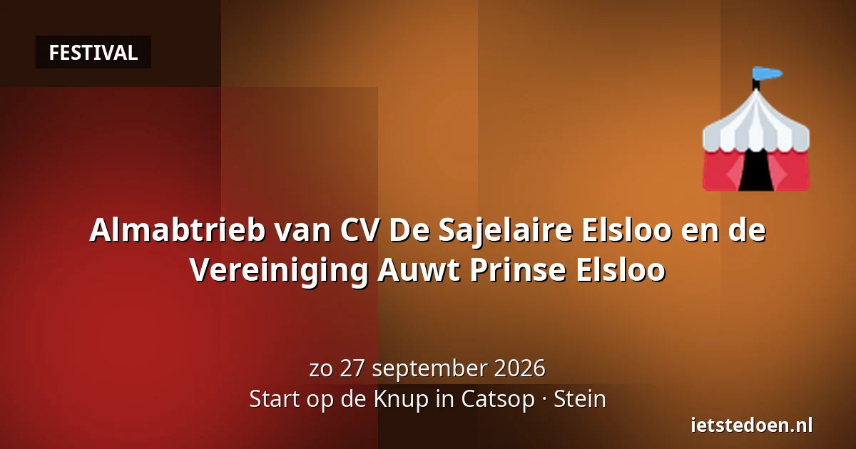 Almabtrieb van CV De Sajelaire Elsloo en de Vereiniging Auwt Prinse Elsloo — Start op de Knup in Catsop, Stein