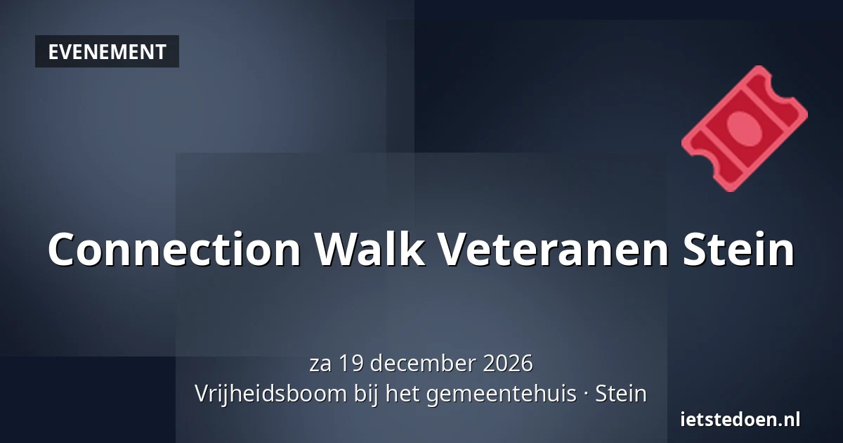 Connection Walk Veteranen Stein — Vrijheidsboom bij het gemeentehuis, Stein