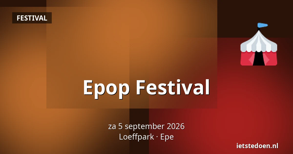 Epop Festival — Loeffpark, Epe
