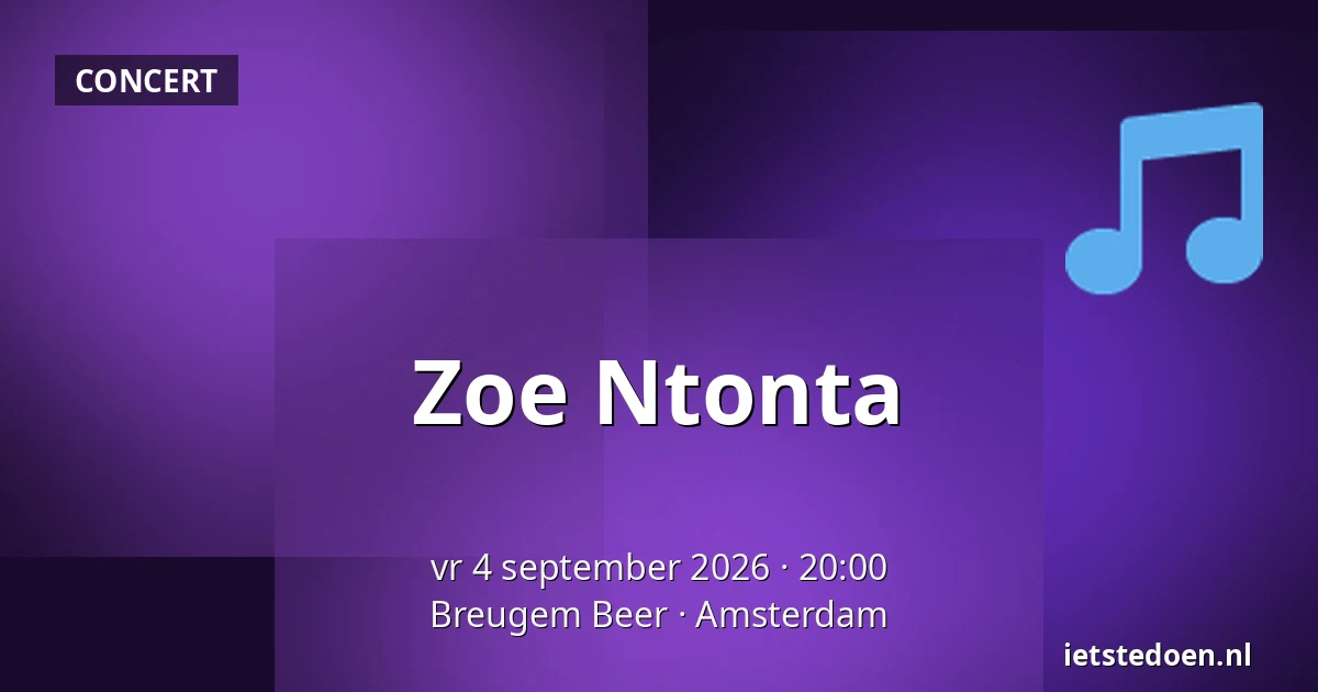 Zoe Ntonta — Breugem Beer, Amsterdam
