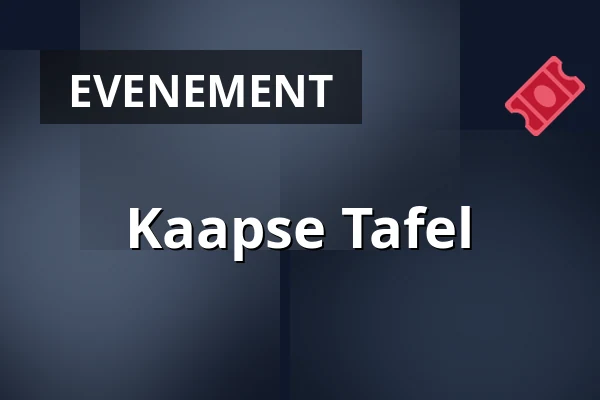 Kaapse Tafel — Verhalenhuis Belvedere, Rotterdam