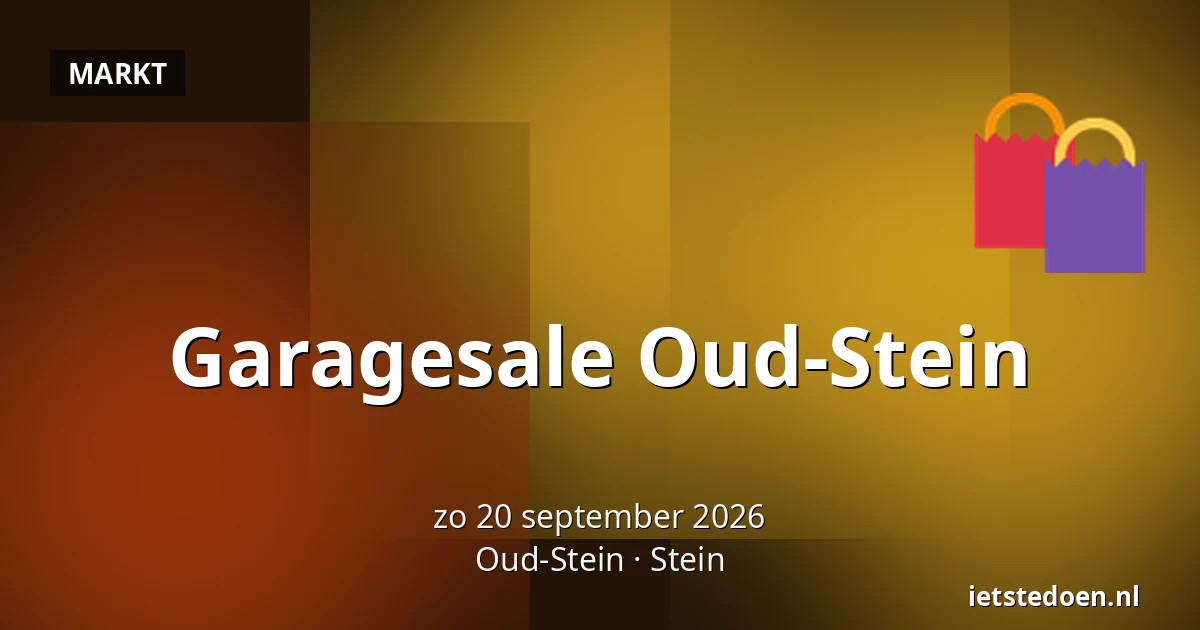 Garagesale Oud-Stein — Oud-Stein, Stein
