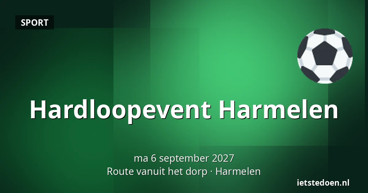 Hardloopevent Harmelen — Route vanuit het dorp, Harmelen