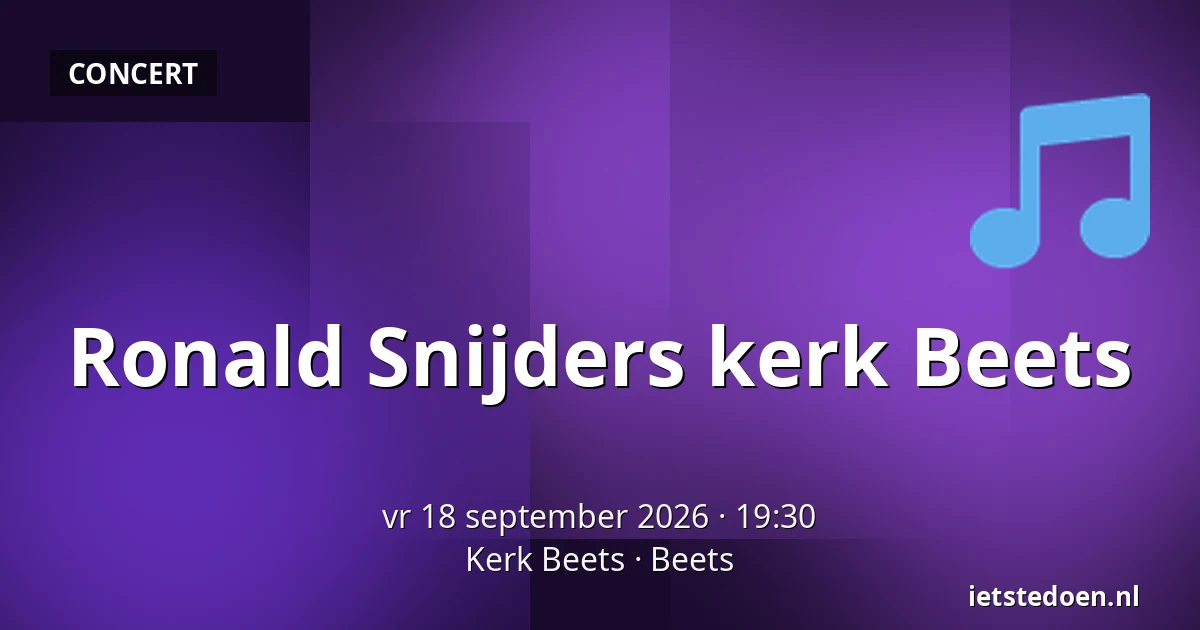Ronald Snijders kerk Beets — Kerk Beets, Beets