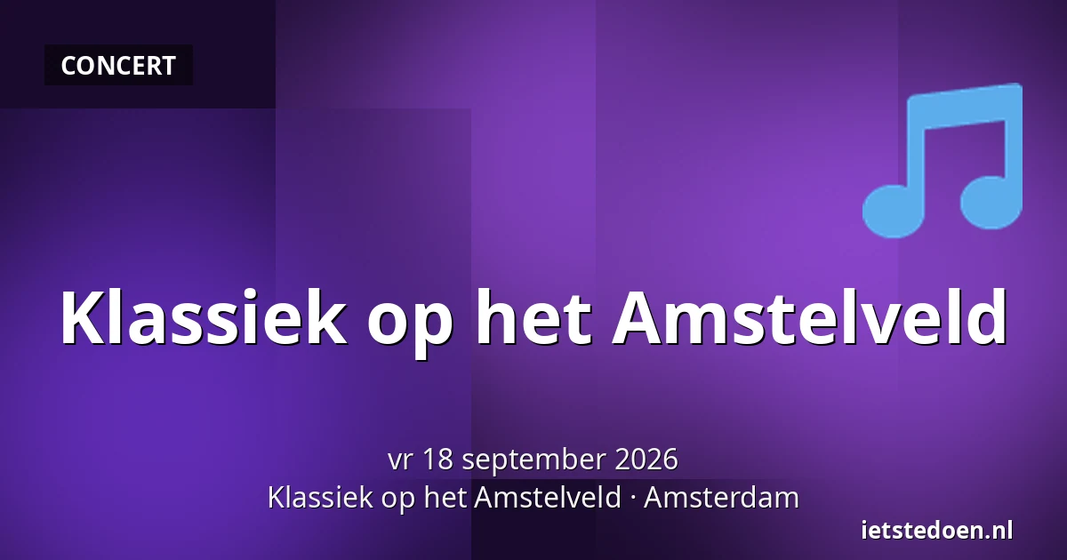 Klassiek op het Amstelveld — Klassiek op het Amstelveld, Amsterdam