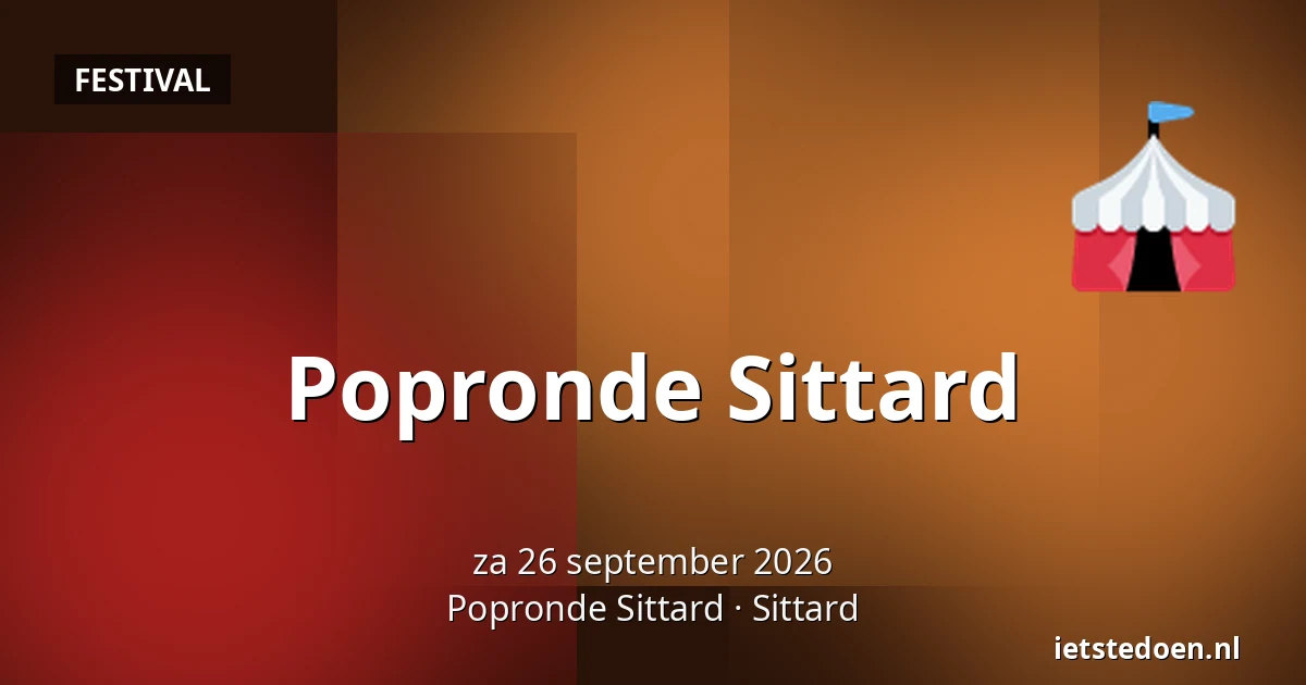 Popronde Sittard — Popronde Sittard, Sittard