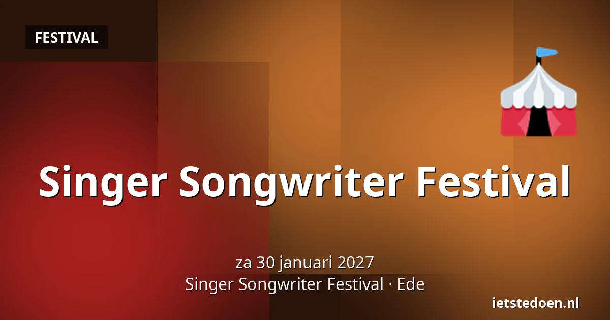 Singer Songwriter Festival — Singer Songwriter Festival, Ede