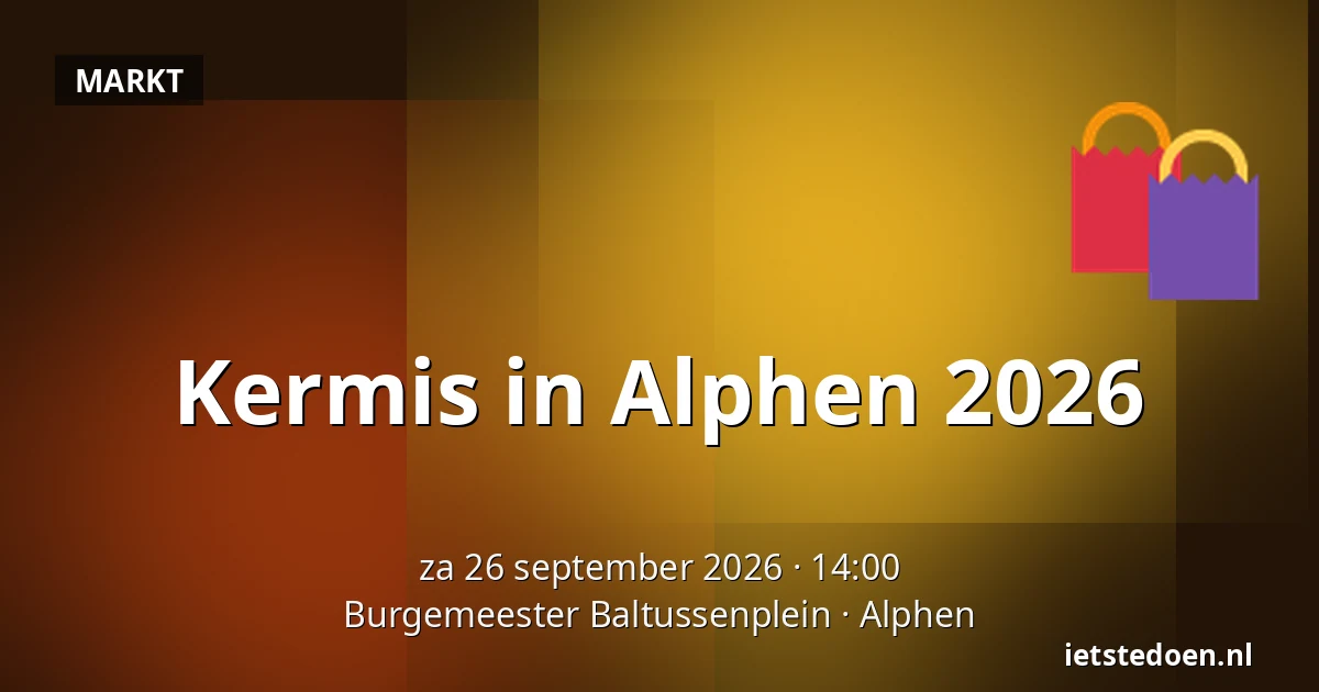 Kermis in Alphen 2026 — Burgemeester Baltussenplein, Alphen