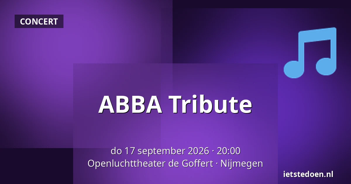 ABBA Tribute — Openluchttheater de Goffert, Nijmegen
