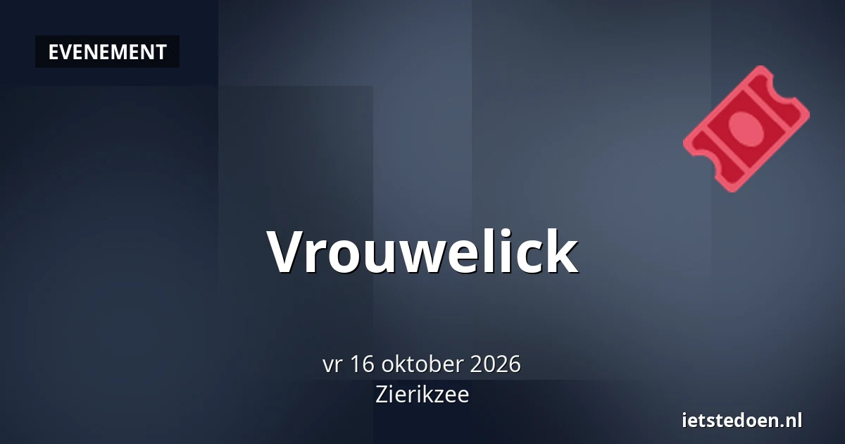 Vrouwelick — Meelstraat 8, Zierikzee