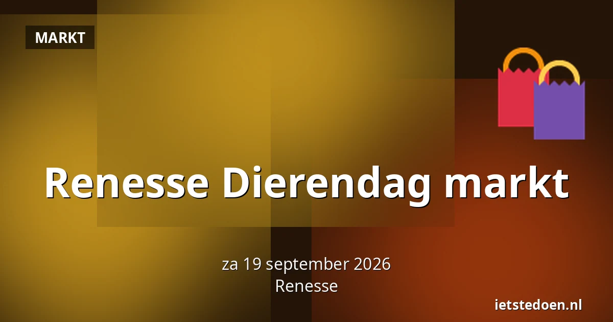 Renesse Dierendag markt — Centrum van Renesse