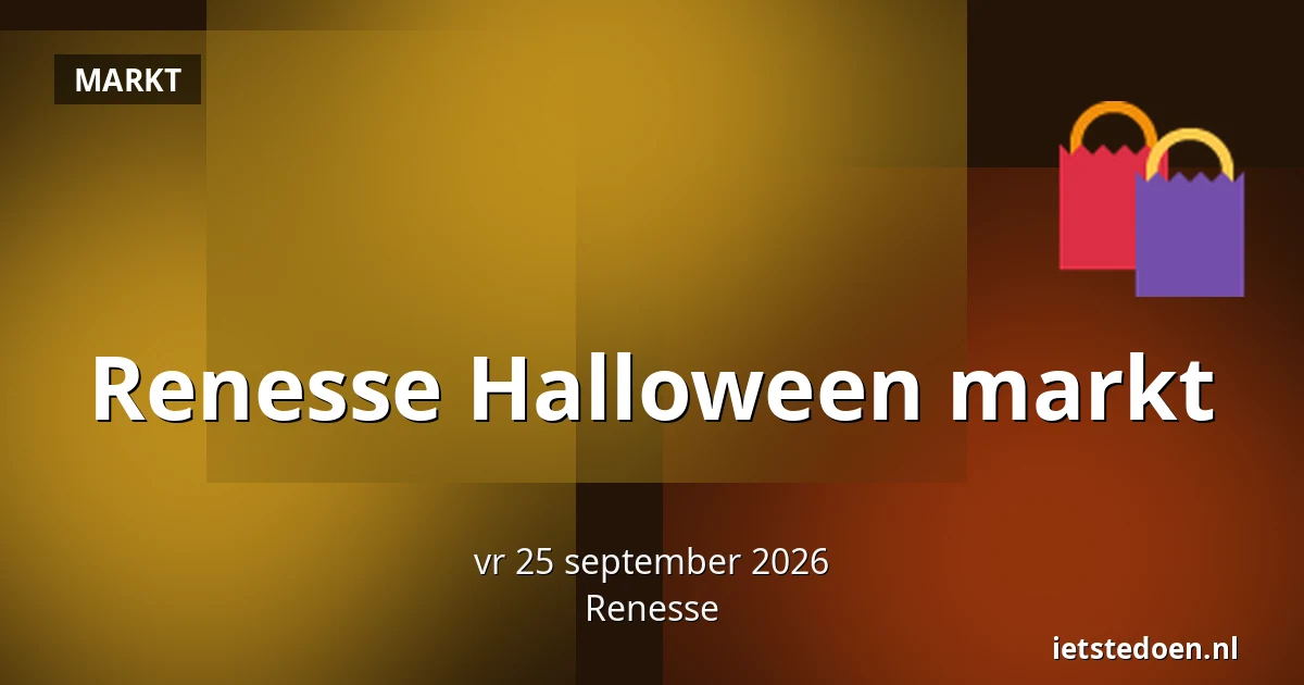 Renesse Halloween markt — Centrum van Renesse