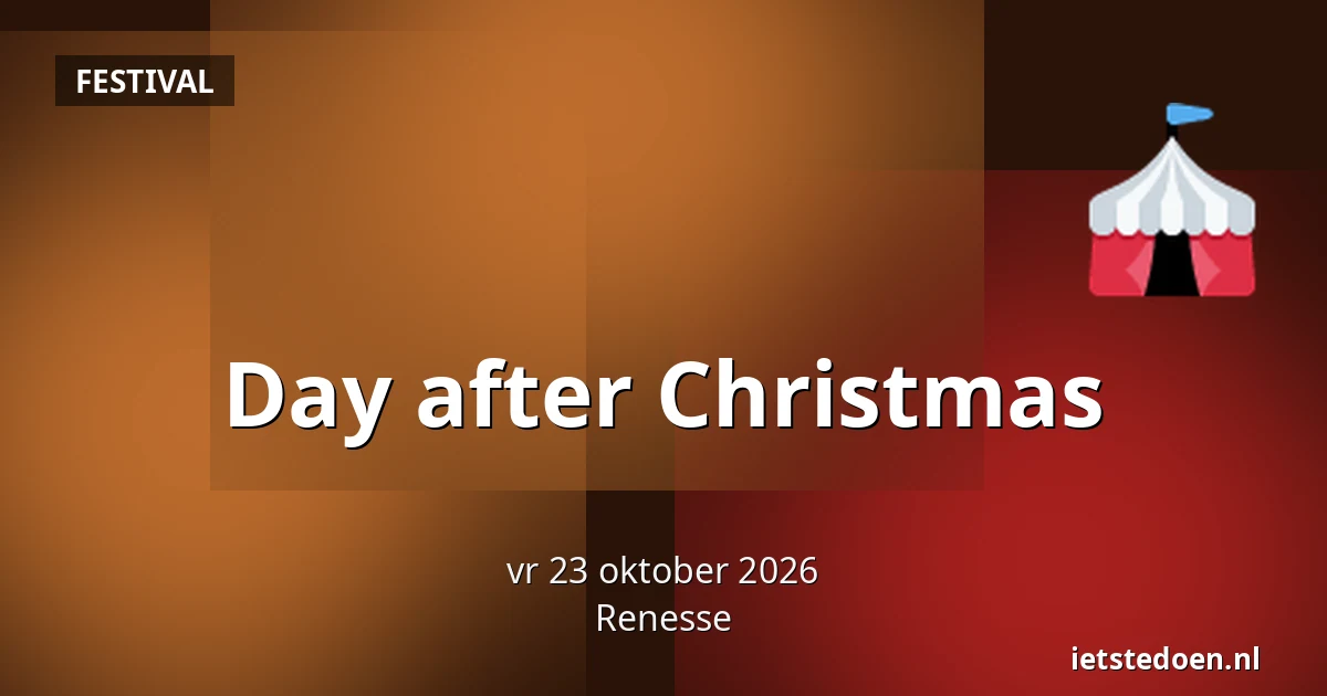 Day after Christmas — Centrum van Renesse