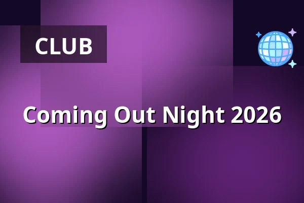 Coming Out Night 2026 — Gebouw-T, Bergen op Zoom