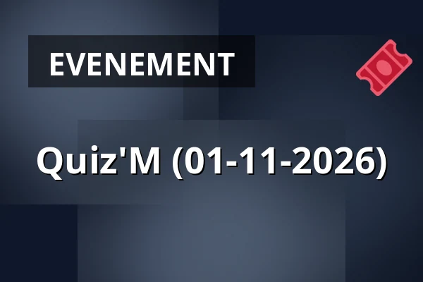 Quiz'M (01-11-2026) — Gebouw-T, Bergen op Zoom