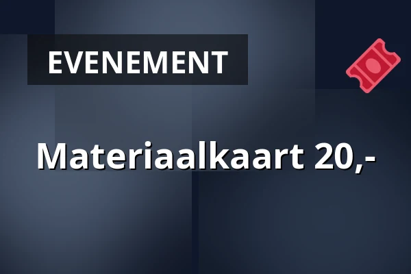 Materiaalkaart 20,- — De Egeling, Zeist