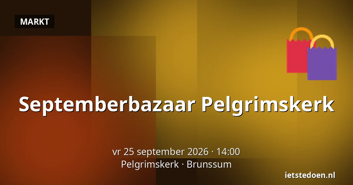 Septemberbazaar Pelgrimskerk — Pelgrimskerk, Brunssum