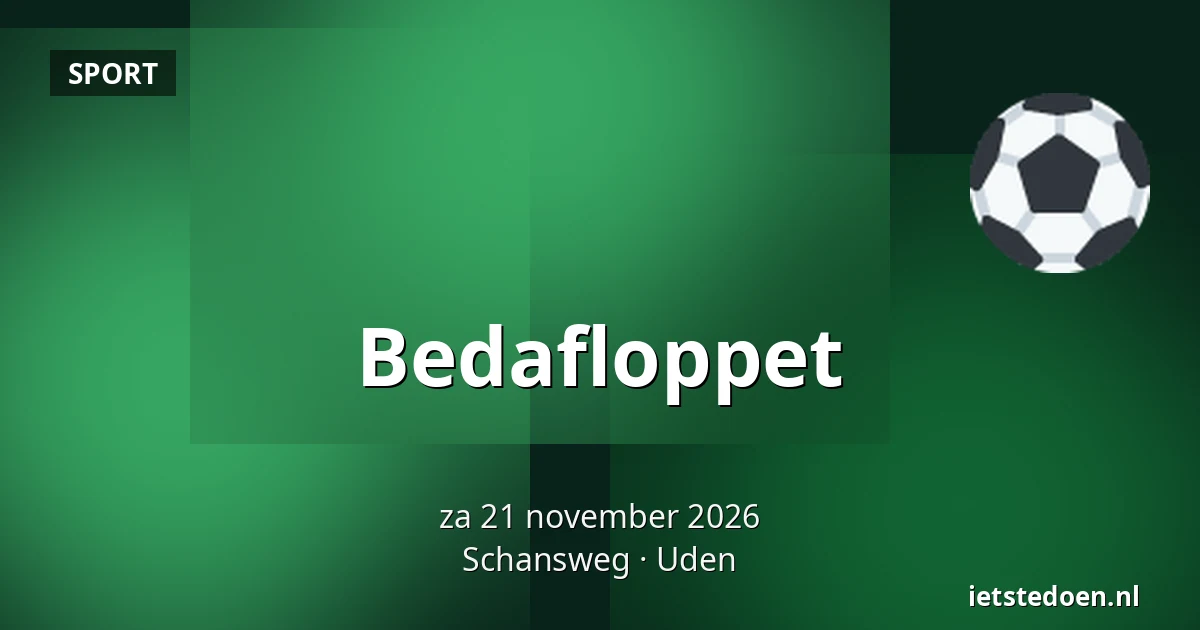 Bedafloppet — Schansweg, Uden