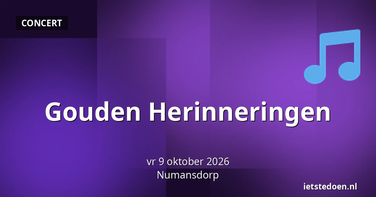 Gouden Herinneringen — Buttervliet 1, Numansdorp