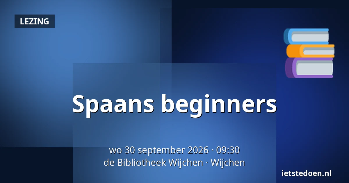 Spaans beginners — de Bibliotheek Wijchen, Wijchen